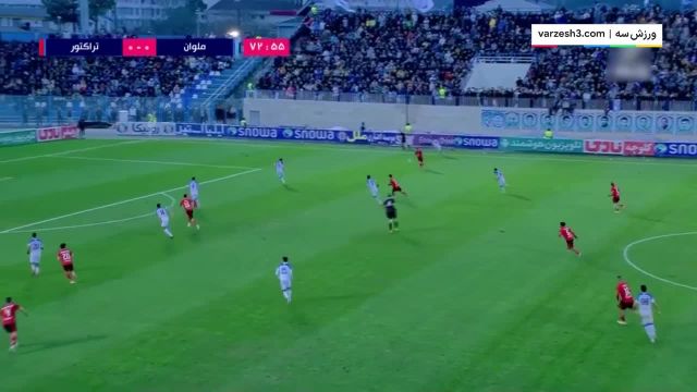 خلاصه بازی ملوان تراکتور در لیگ برتر فوتبال