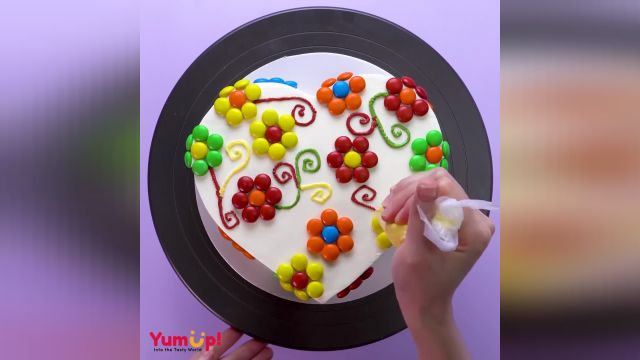 ترفند تزیین کیک به شکل قلب / ایده خلاقانه