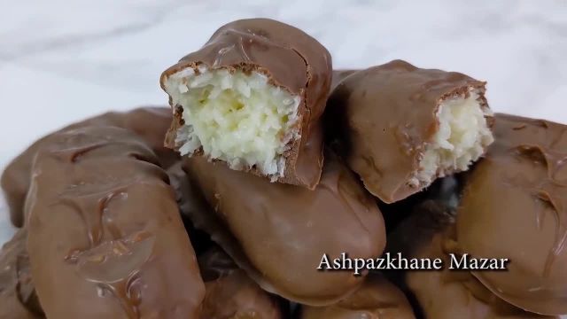 طرز تهیه شکلات بونتی خوشمزه و عالی به سبک افغانی