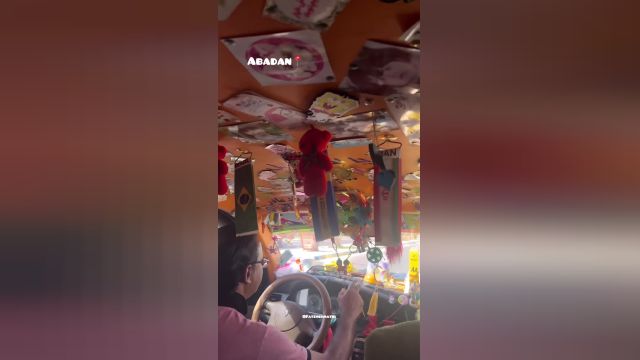 ویدئویی از خلاقیت دیدنی راننده تاکسی آبادانی در تزیین ماشینش