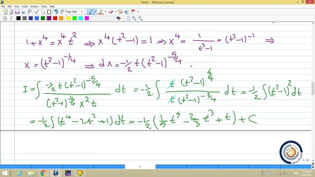انتگرال‌ گیری از x با ضرایب ma bx و ma bx^n p (درس 71)