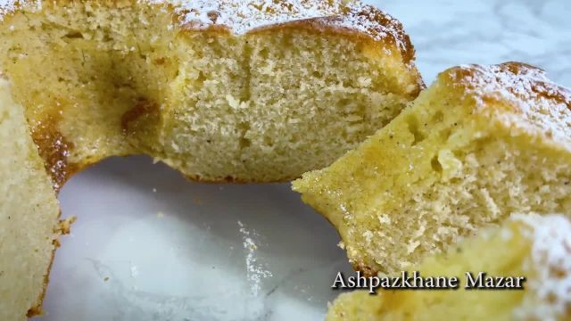 روش پخت کیک اسفنجی افغانی فوق العاده خوشمزه با بافتی نرم