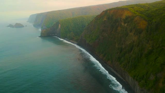 فضای آرام خط ساحلی هاوایی برای کاهش استرس | صداهای امواج اقیانوس آرام
