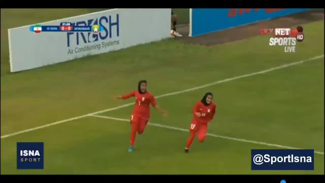 تیم ملی فوتبال زنان ایران در انتخابی المپیک |  میانمار صفر - ایران یک