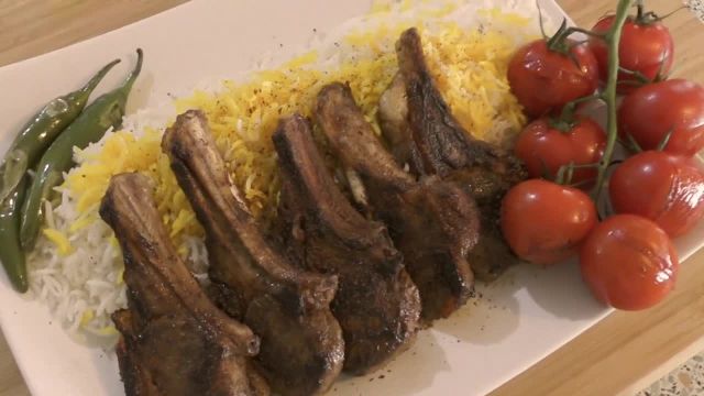طرز تهیه شیشلیک کباب با پلو زعفرانی غذای مجلسی افغانی