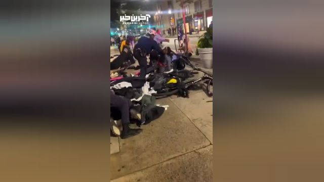 صحنه ای خنده دار از برخورد پلیس آمریکا با غارتگران چابک فروشگاه