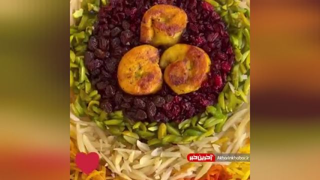 طرز تهیه مرصع پلو مجلسی با مرغ و هویج | فیلم