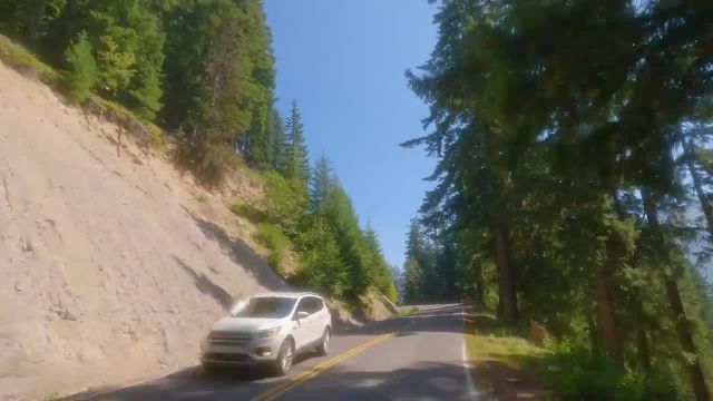 جاده های وحشی پارک ملی کوه رینیر | رانندگی منظره در جنگل های کوهستانی | قسمت شماره 3