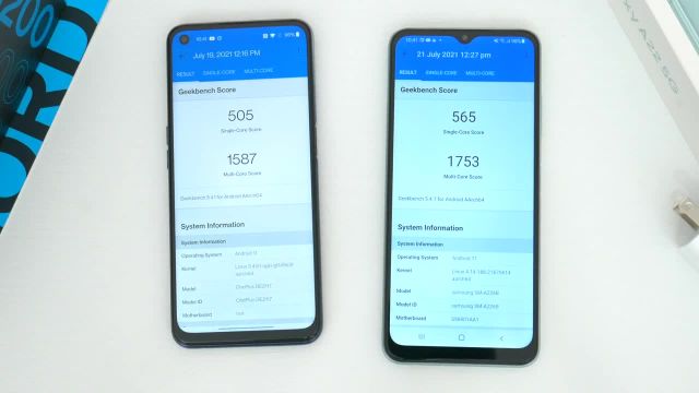 بررسی و مقایسه OnePlus Nord N200 5G در مقابل Samsung Galaxy A22 5G