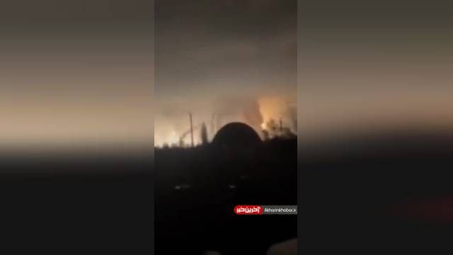 انفجار مهیب بر اثر انهدام انبار مهمات اوکراین توسط روس‌ها | ویدیو