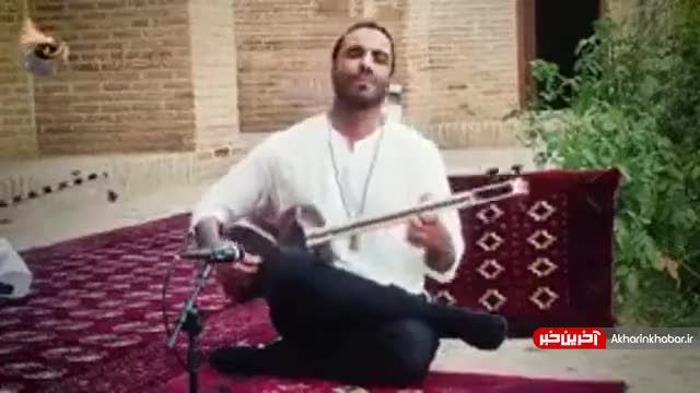 تارنوازی علی قمصری با اجرای قعطه سرو خرامان همراه با گروه دوتار نوازان خراسان