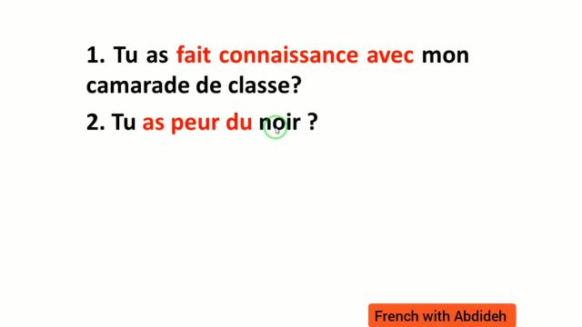 آموزش گرامر زبان فرانسه با 20 جمله کوتاه و ساده