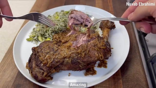 طرز پخت باقالی‌ پلو با سردست گوسفندی غذای خوشمزه و مجلسی ایرانی