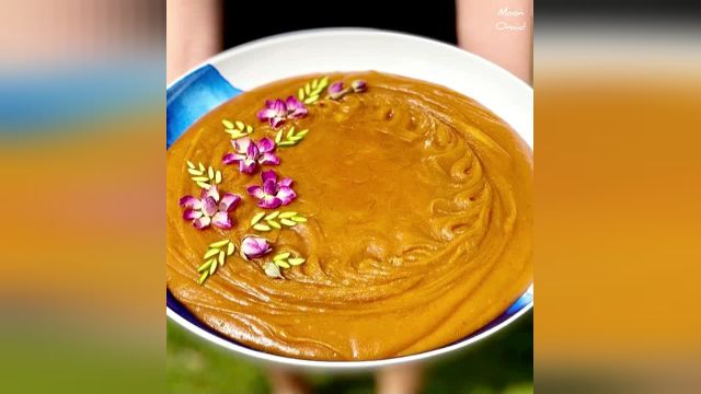 طرز تهیه حلوای مجلسی و خوشمزه با آرد گندم مرحله به مرحله