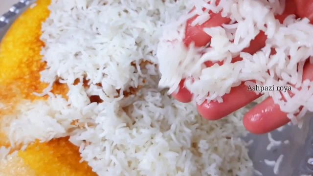 آموزش کته برنج هندی با ته دیگ آردی (بهتر از آبکش)