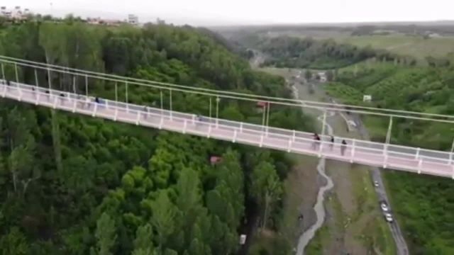 ویدیویی از پل معلق کابلی مشگین شهر فوق العاده جذاب