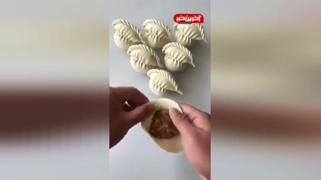 آموزش بستن بقچه خمیر با طرحی زیبا | ویدیو