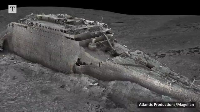 اولین اسکن سه بعدی کامل خرابه کشتی تایتانیک در اعماق دریا