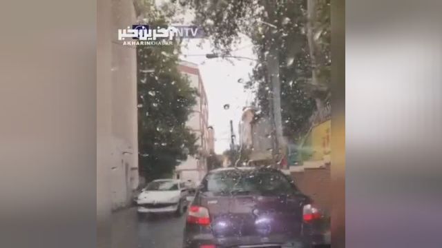 بارش باران در تابستان گرم تهران