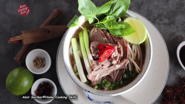 دستور پخت سوپ فا ویتنامی (سوپ رشته و گوشت)