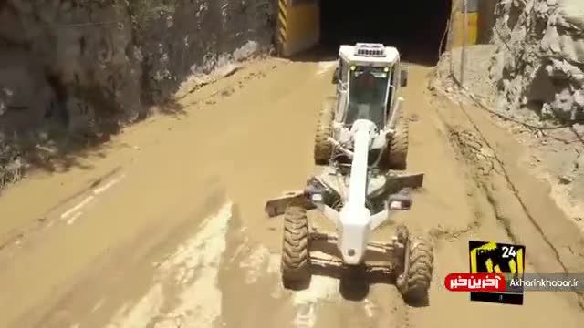 بازسازی جاده چالوس بعد از سیل و ریزش کوه | ویدیو