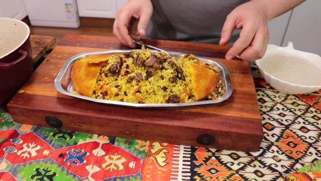 طرز تهیه قابلی پلو معروف ترین غذای افغانستان ببسیار خوشمزه و مجلسی