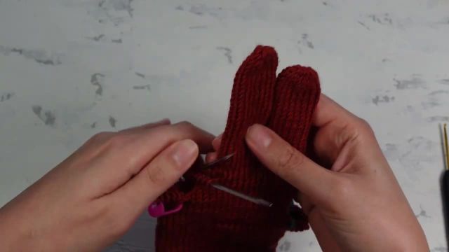 آموزش بافت دستکش 5 انگشتی به روش ساده