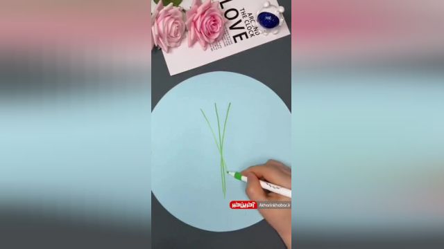 آموزش ساختن گل با کاغذ رنگی | ویدیو