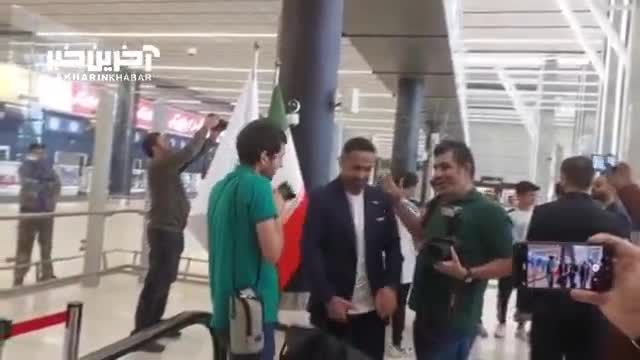 لحظات پایانی حضور ملی‌پوشان در فرودگاه قبل از سفر به قطر