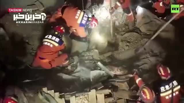تصاویر تکان‌دهنده از خسارات زلزله چین با 111 قربانی