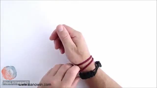 آموزش ساخت دستبند بافتنی زیبا
