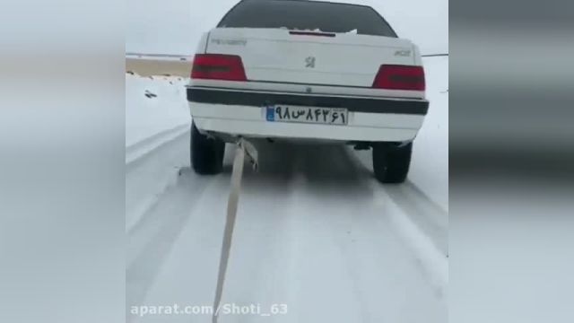 کلیپ  خودرو های شوتی  | شوتی سواران در برف