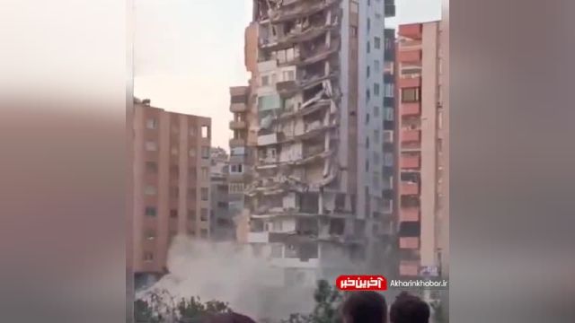 ریزش وحشتناک یک برج چند روز پس از زلزله مهیب ترکیه | ویدیو
