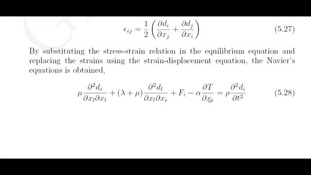 تحلیل معادلات حاکم بر ترمو الاستیسیته در مکانیک سیالات و انتقال حرارت