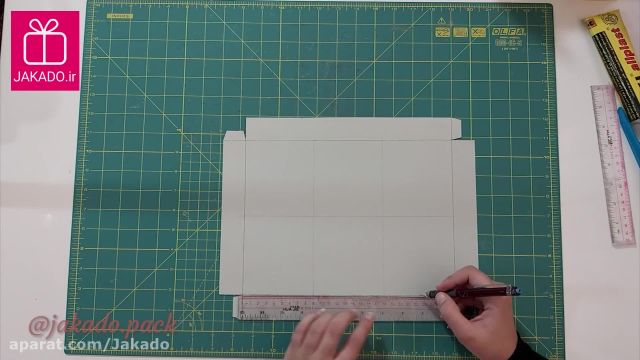 آموزش ساخت جعبه کاپ کیک با الگو