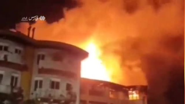 شاهد باشید: حادثه‌ی وحشتناک آتش‌سوزی در هتل ایران بندرانزلی