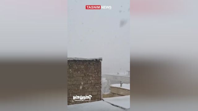 تجربه‌ی بارش زیبای برف در سپیدان، استان فارس