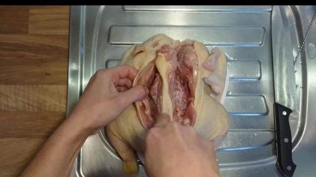روش جدا کردن مرغ از استخوان | مرغ گالانتین بدون استخوان