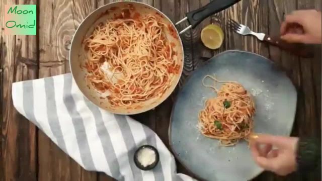 طرز تهیه اسپاگتی سالسا پاستا گیاهی و خوشمزه مناسب وگن ها