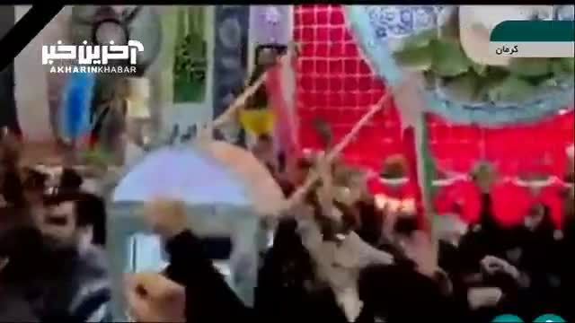 اعتراض مردمی: فریاد مرگ بر آمریکا و اسرائیل در گلزار شهدای کرمان