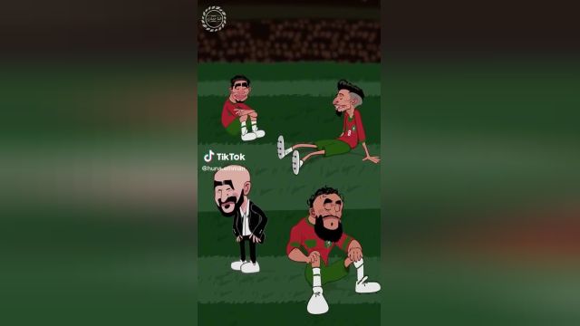 انیمیشن زیبا از تیم‌ مراکش پس از شکست مقابل فرانسه در نیمه‌نهایی جام‌جهانی