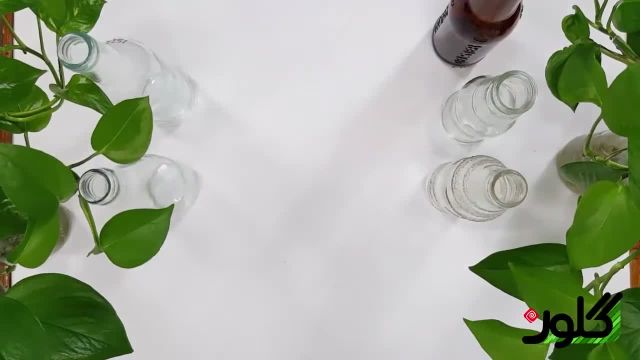 آموزش طراحی روی گلدان های شیشه ای