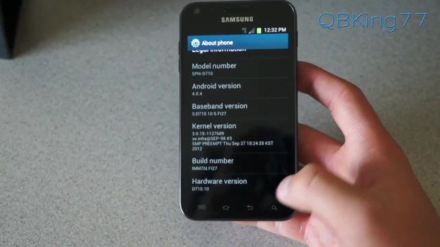 روش روت کردن Samsung Epic 4G Touch در FI27 ICS