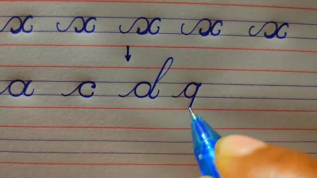 آموزش خط شکسته انگلیسی | نحوه نوشتن حروف کوچک با خط شکسته