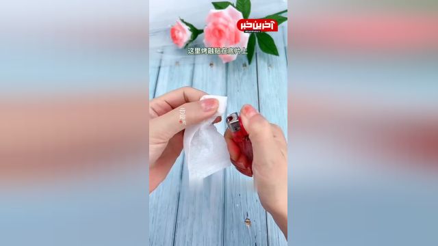 درست کردن گل رز با دستمال کاغذی برای سفره هفت سین | ویدیو