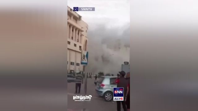 بمباران اطراف بیمارستان قدس در غزه (ویدئو)