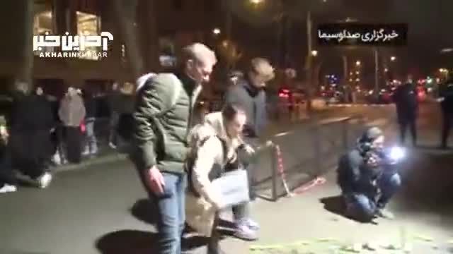 احترام به شهدای حمله تروریستی کرمان در پاریس