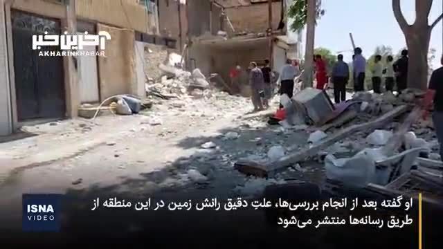 تخریب چند خانه در حصار کرج به دلیل رانش زمین