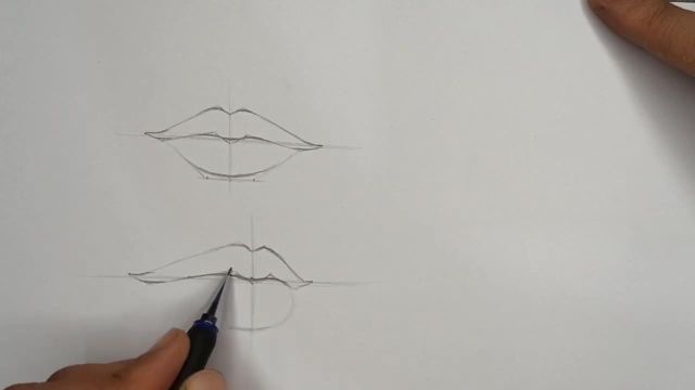 آموزش ساده طراحی لب با مداد - گام به گام