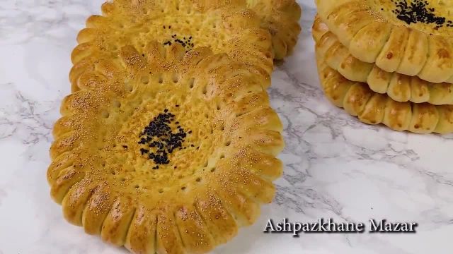 آموزش نان روغنی ازبکی ترد و خوشمزه با دستور افغان ها